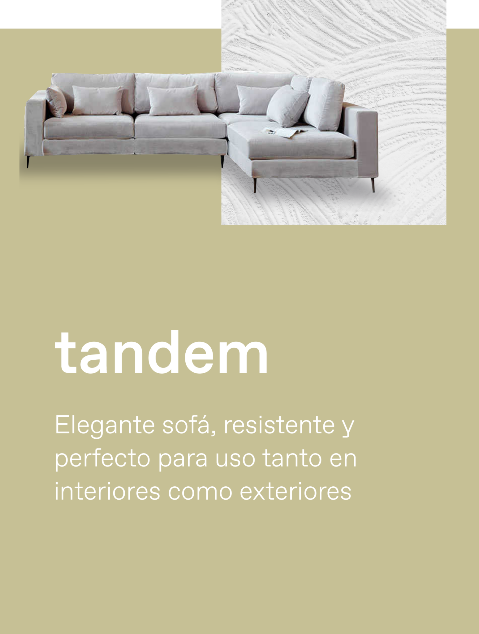 Sofá Tandem — Composición flexible para cada espacio.